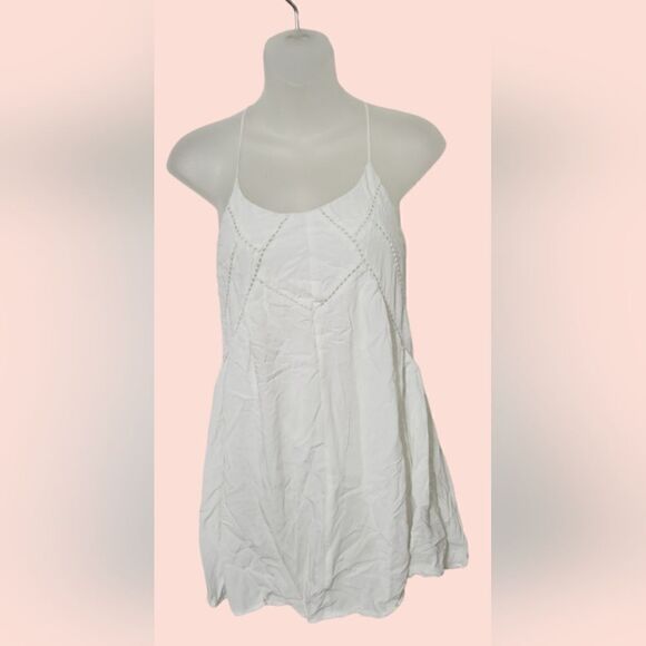 Lulus Easy Honey Ivory White Slip Mini Dress Size XS - Picture 10 of 12